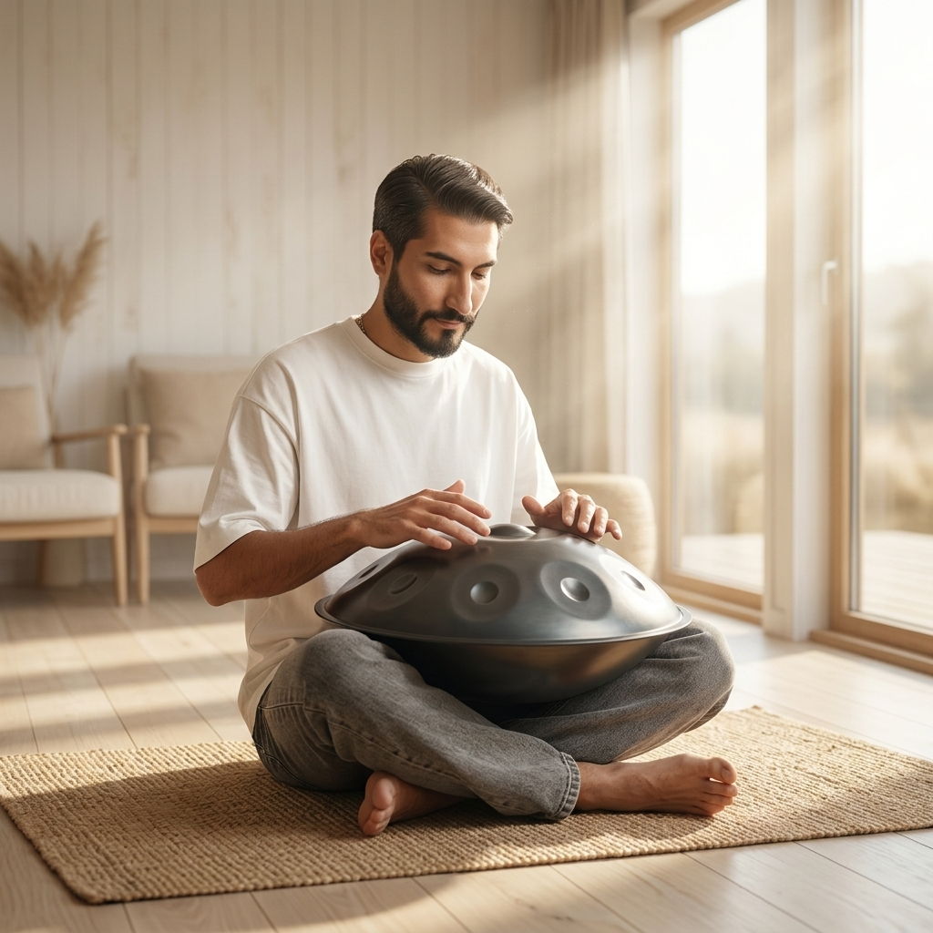 جلسه نیم‌ساعته آموزش هنگدرام برای مدیتیشن (مبتدی از صفر) | کلاس آنلاین کل دنیاحضوری تهران